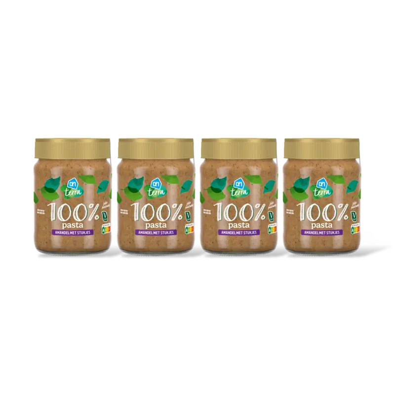 AH Terra Plantaardig 100% pasta amandel 4-pack