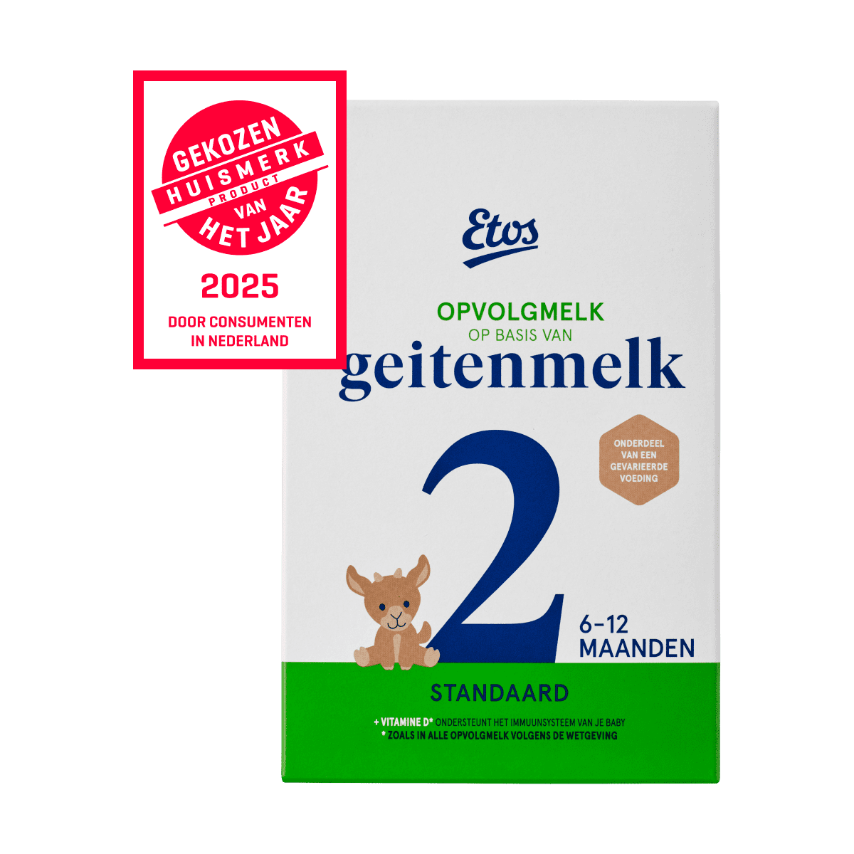 Etos Standaard 2 Opvolgmelk Geitenmelk 6-12 Maanden 800 gram