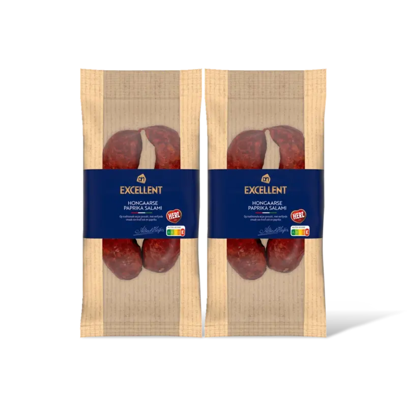 AH Excellent Hongaarse paprika salami 2-pack
