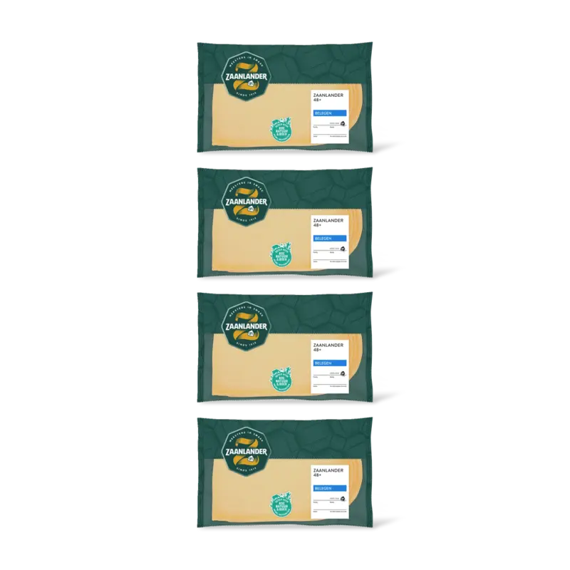 AH Zaanlander Belegen 48+ plakken 4-pack