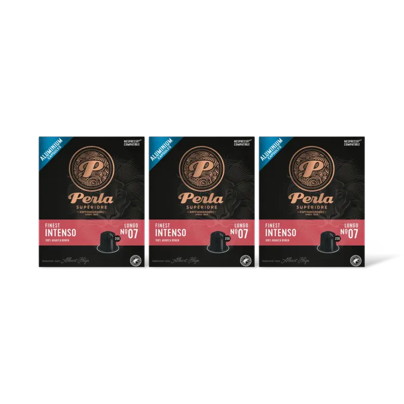 Perla Superiore Finest intenso lungo capsules 3-pack