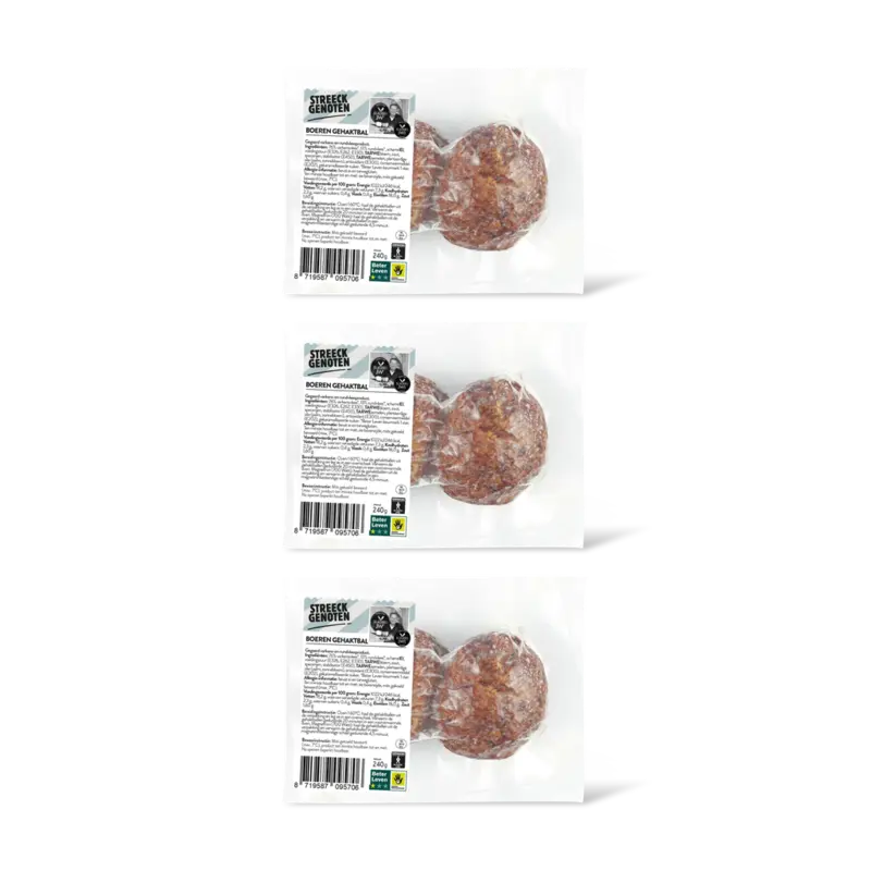 Streeckgenoten Boeren gehaktbal 3-pack