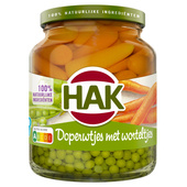 Hak Doperwtjes Met Worteltjes Extra Fijn