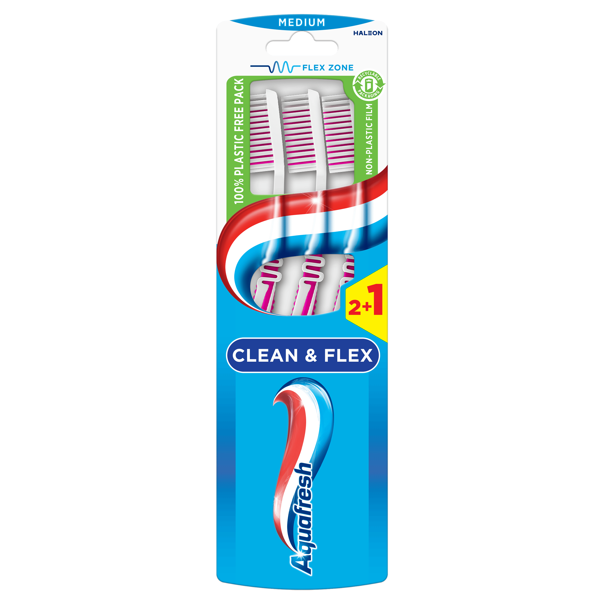 Aquafresh Tandenborstel clean en flex medium