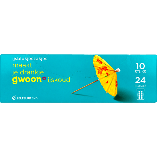 G'woon Ijsblokzakjes 24 ijsblokjes