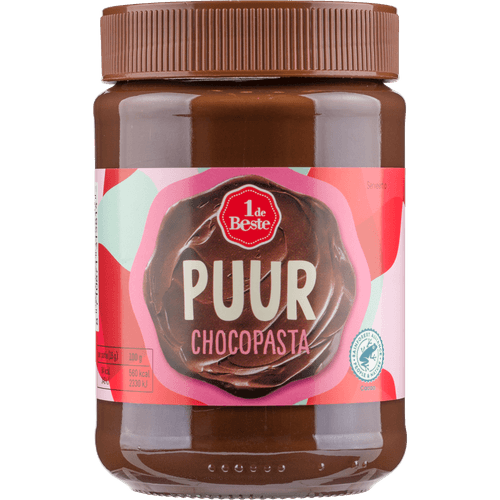 1 de Beste Chocoladepasta puur