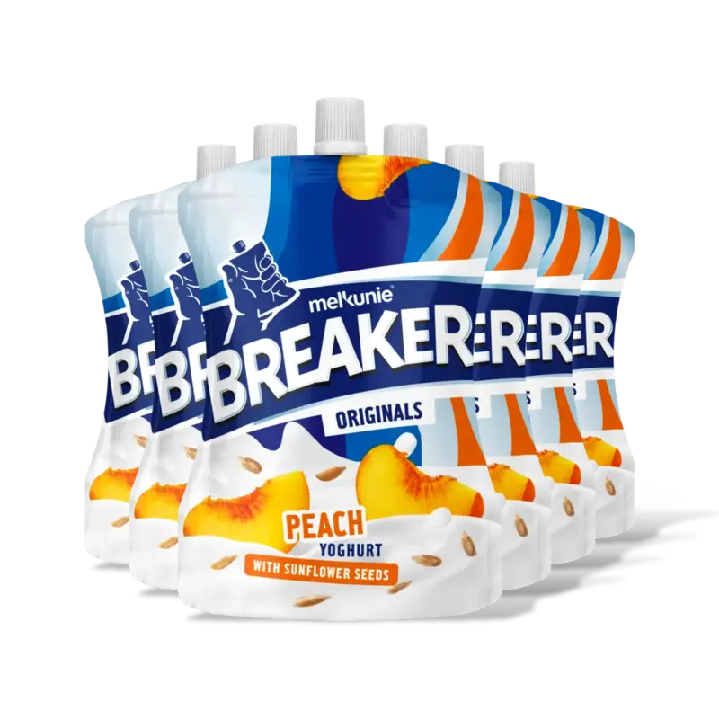 Melkunie Breaker perzik yoghurt zonnebloem 6-pack