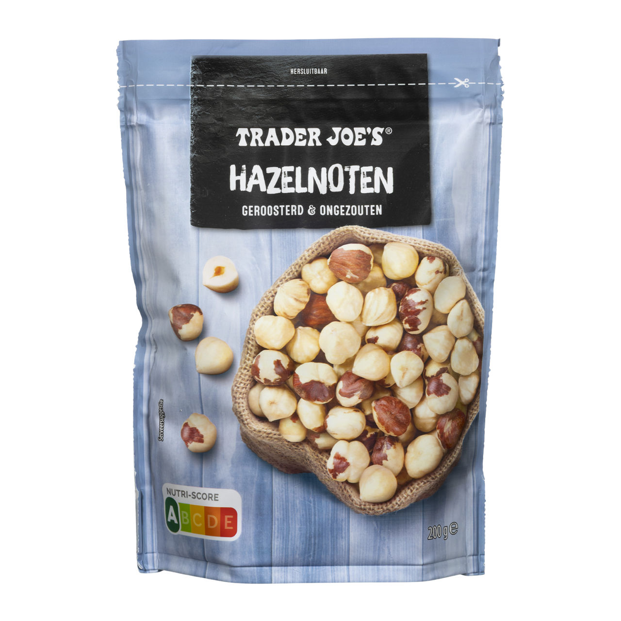 Hazelnoten geroosterd en ongezouten