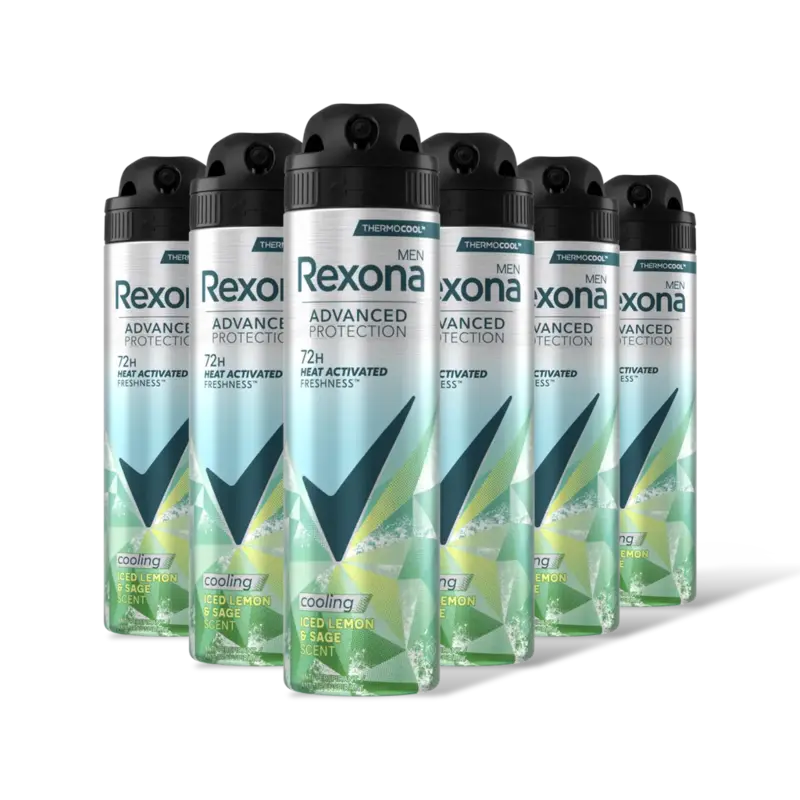 Rexona Men cooling iced lemon & sage 6-pack