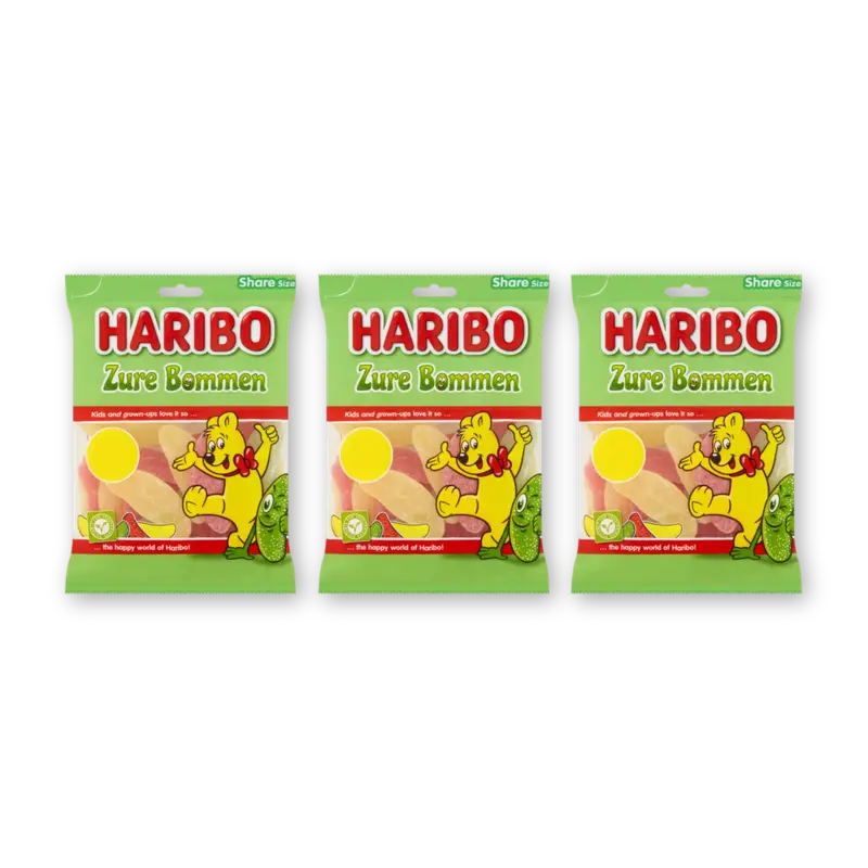 Haribo Zure bommen 3-pack