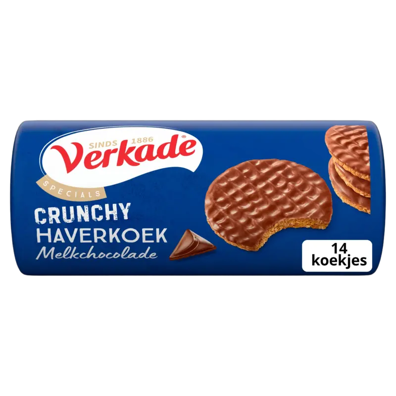 Verkade Crunchy haverkoek melkchocolade