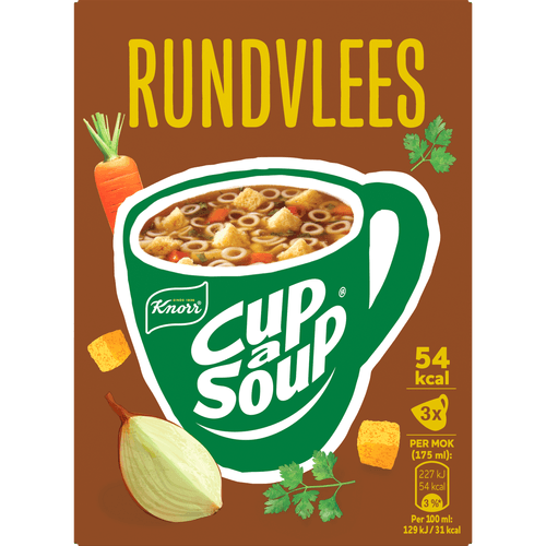 Knorr Cup-a-soup rundvlees 3 st.