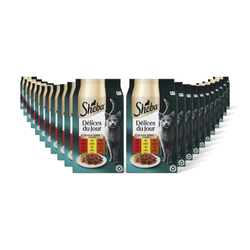 Sheba Delices du jour in saus traiteur 22-pack