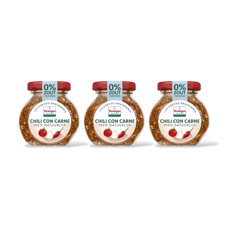Verstegen Chili con carne kruidenmix 3-pack