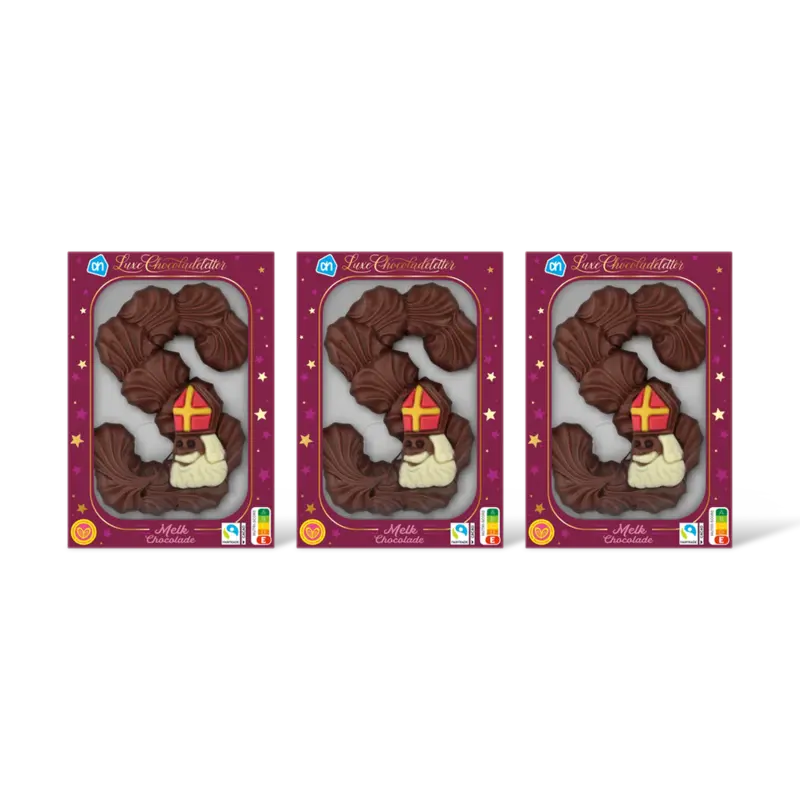 AH Luxe chocoletter melk chocolade 3-pack