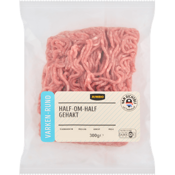 Jumbo Half-om-Half Gehakt Varken-Rund 300 g