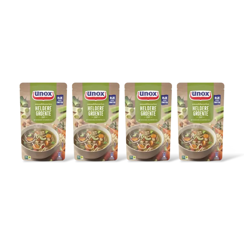 Unox Heldere groentesoep 4-pack