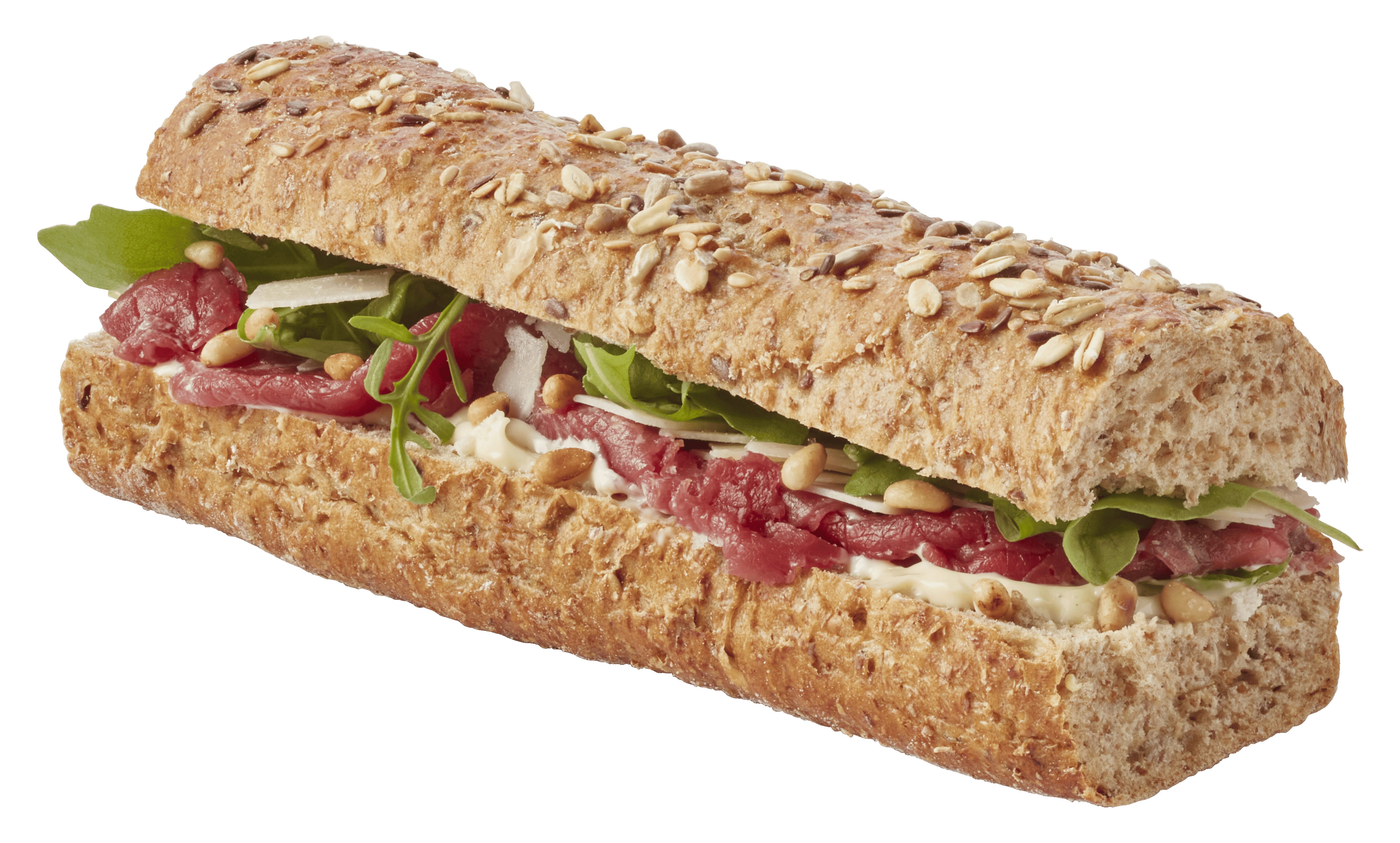 Uit de keuken van Meergranen baguette carpaccio