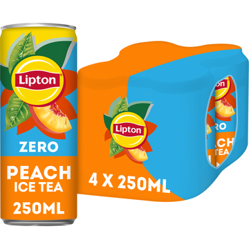 Lipton Ice Tea Peach Zero 4 x 250 ml