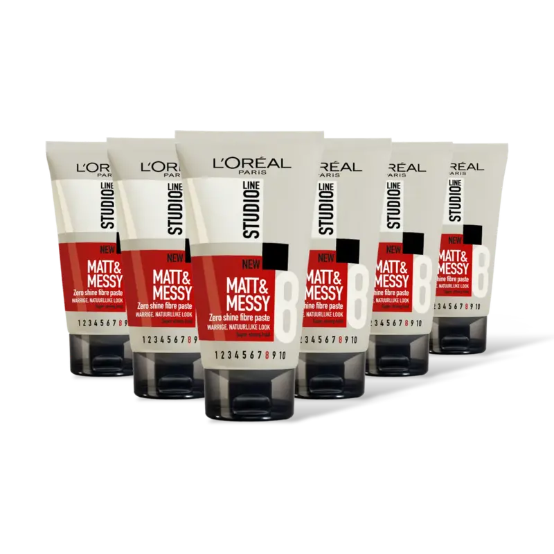 Studio Line Matt & Messy fibre paste 6-pack