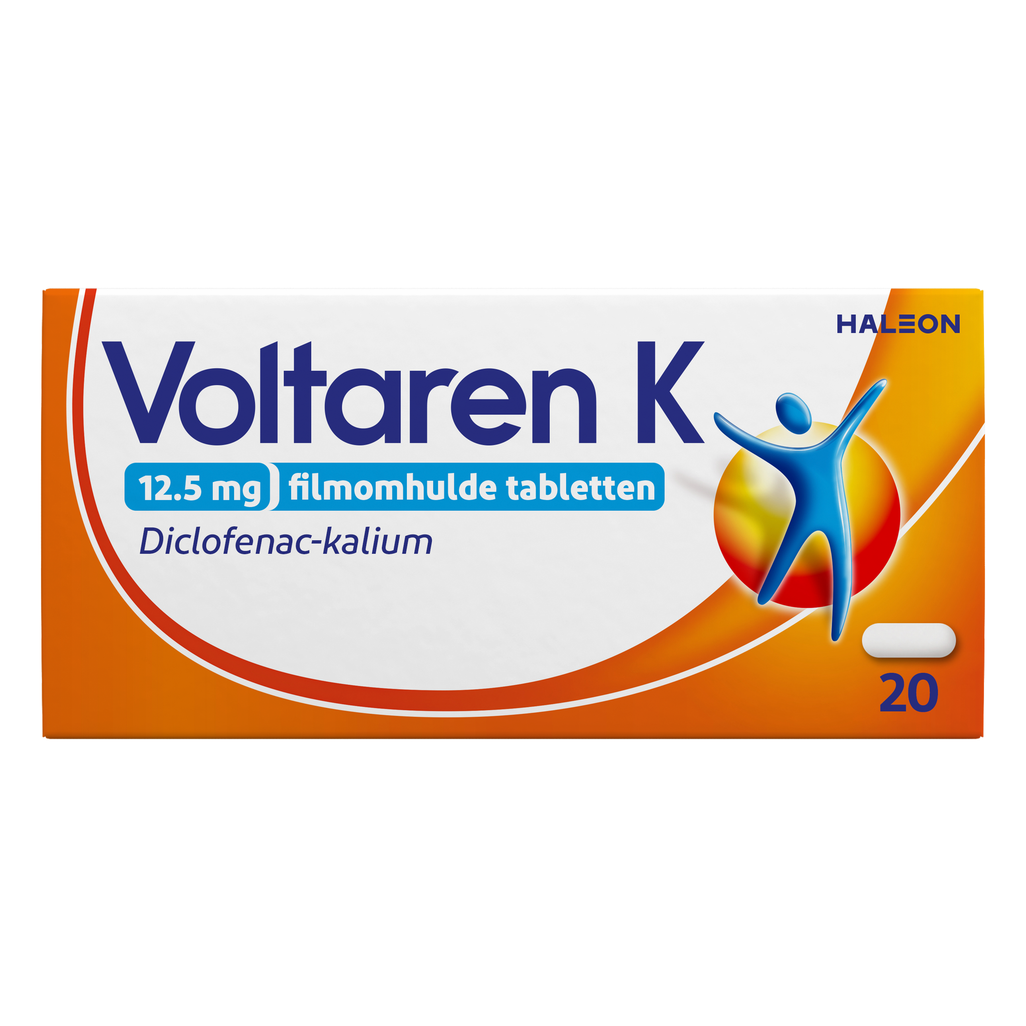 Voltaren K 12,5 MG Pijnstiller Omhulde Tabletten Diclofenac-Kalium 20 stuks