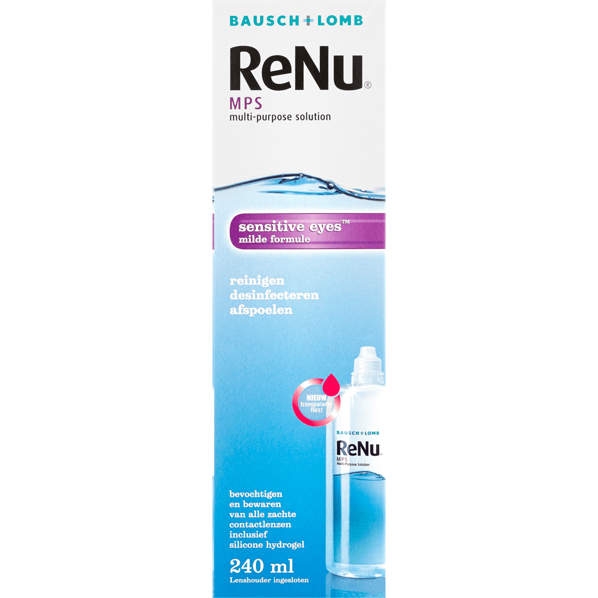 Bausch + Lomb ReNu MPS Sensitive Eyes Lenzenvloeistof 240 ML