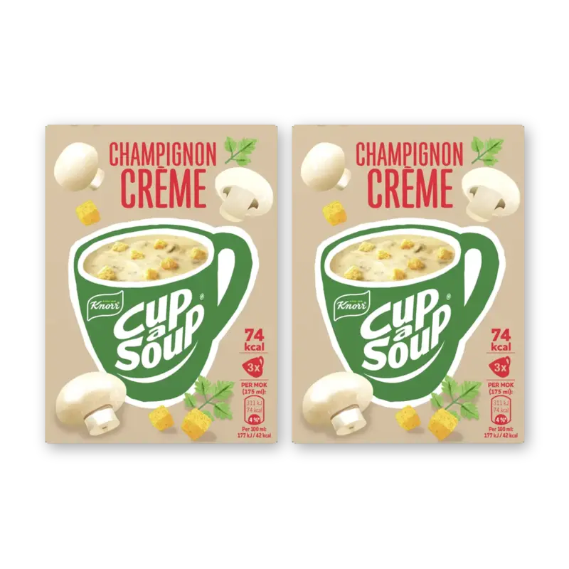 Knorr Cup-a-soup champignoncrème 2-pack