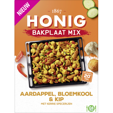 Honig Bakplaat Mix Aardappel, Bloemkool & Kip 36g