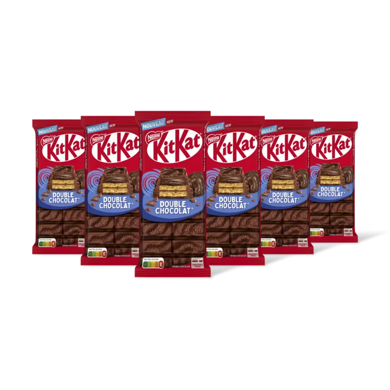 Kitkat Melkchocoladereep double chocolate 6pack