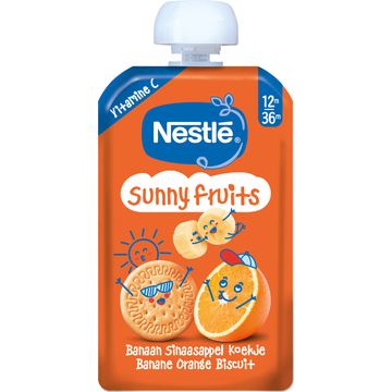 Nestlé Sunny Fruits Banaan Sinaasappel Koekje 12m-36m 110 g