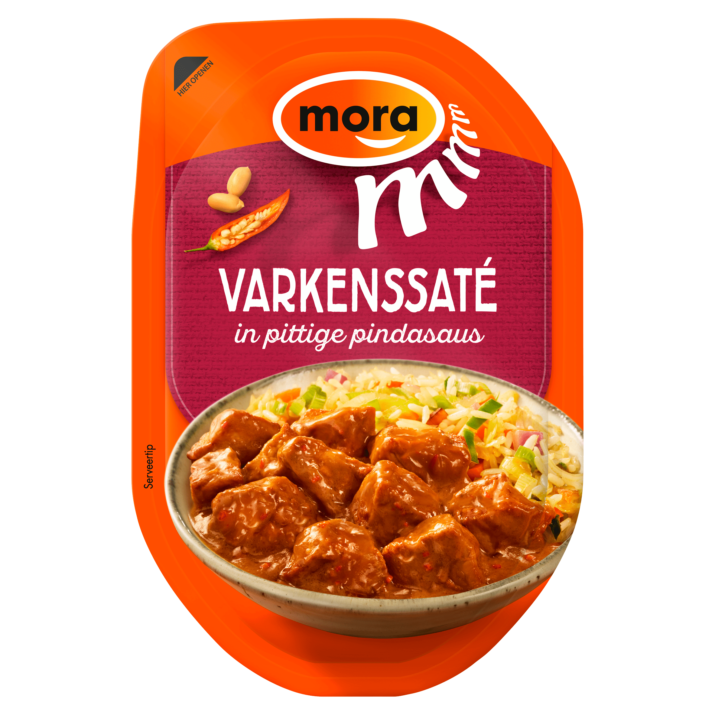 Mora Varkenssaté in Pittige Pindasaus