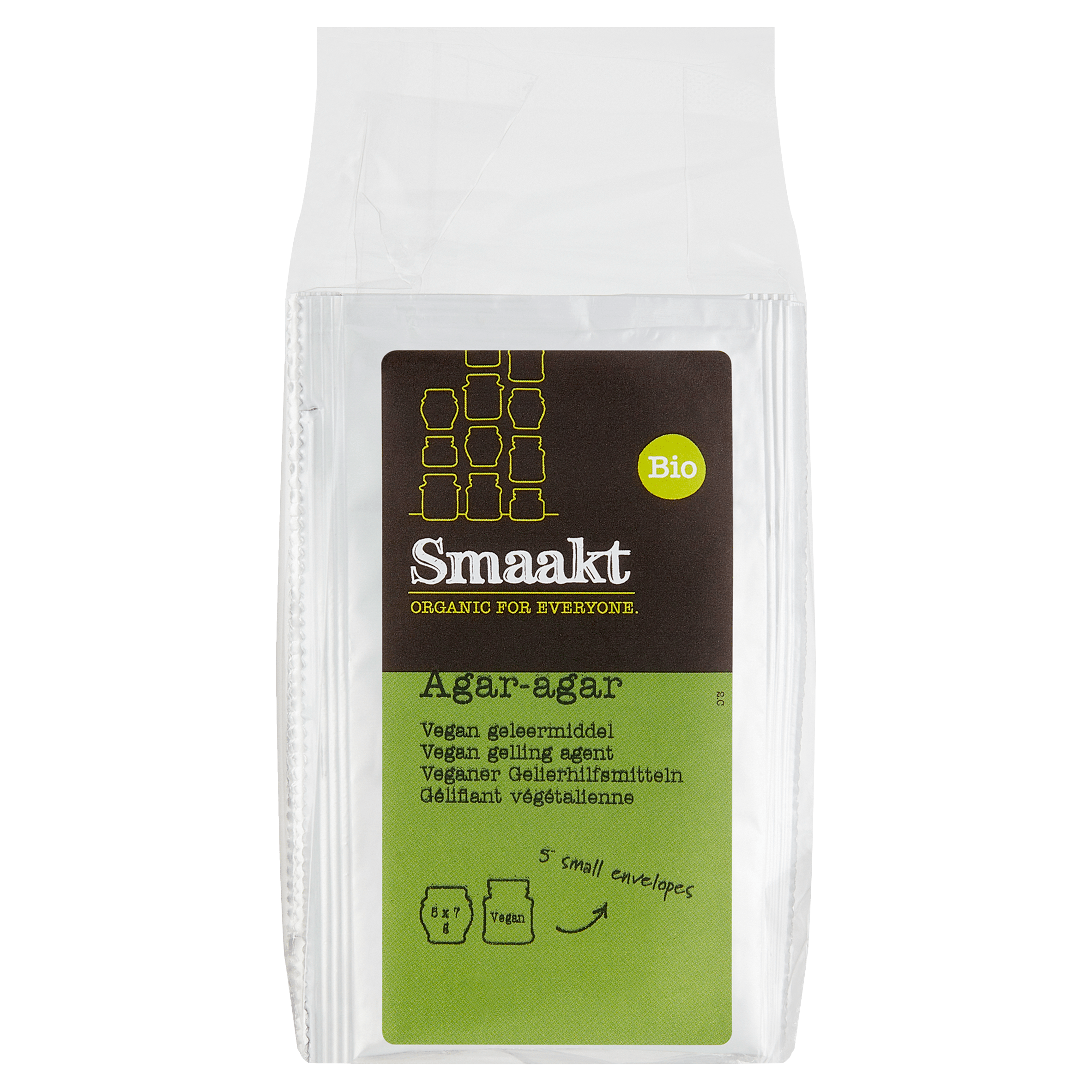 Smaakt Agar agar 5x7gr bio