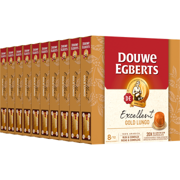 Douwe Egberts Excellent Gold Lungo 8 Capsules 10 x 20 Stuks 104 g