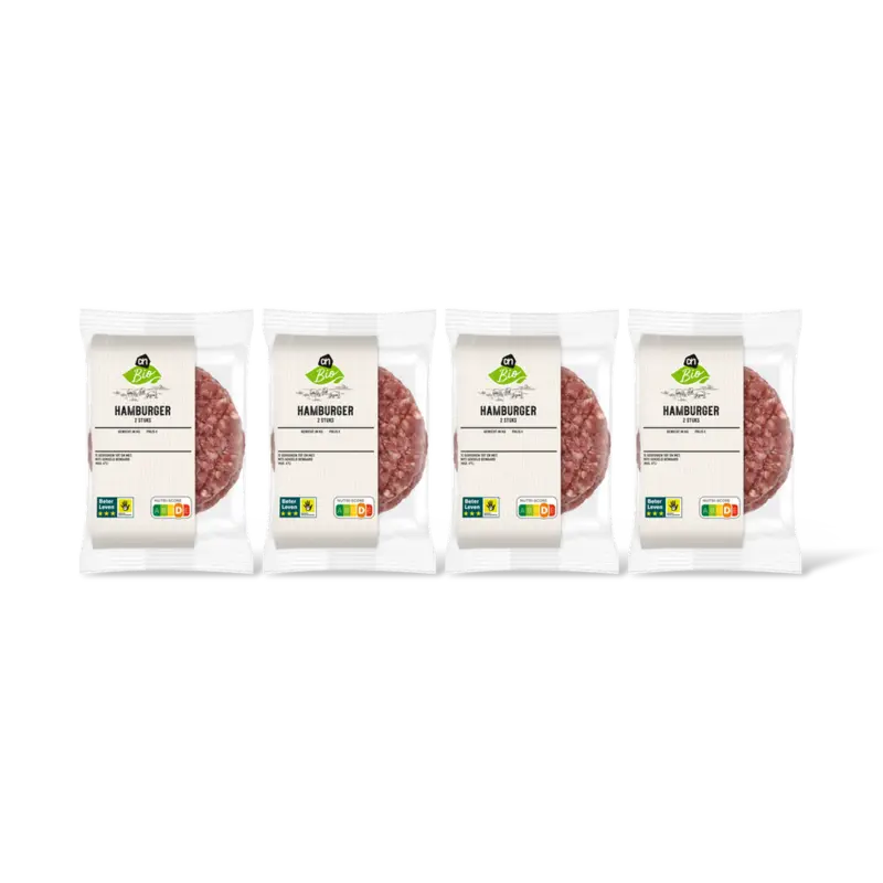 AH Biologisch Hamburger 2 stuks 4-pack
