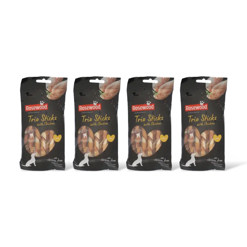 Rosewood Trio sticks with chicken small 4-pack