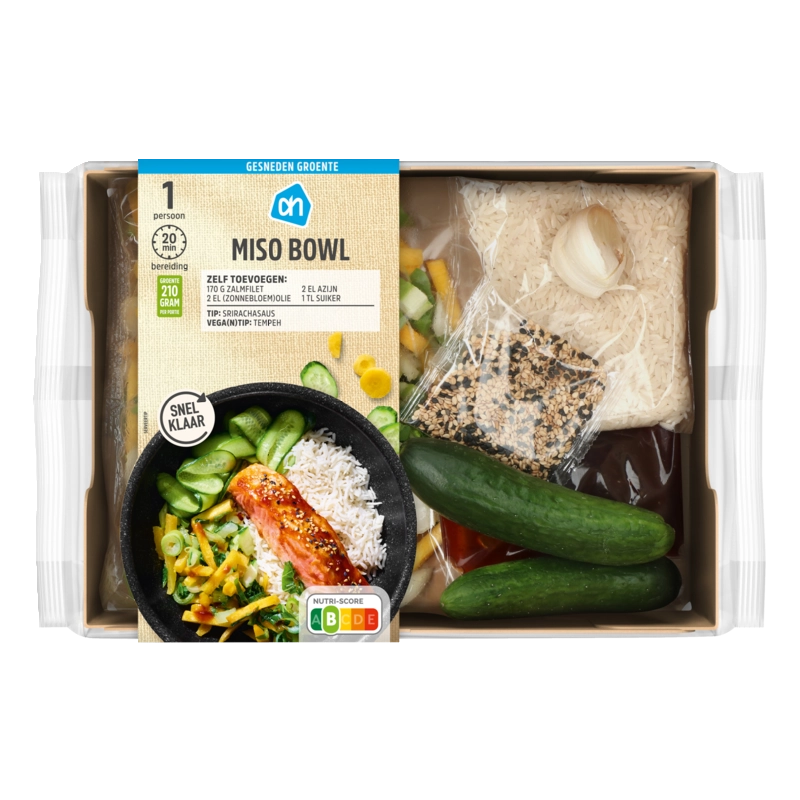 AH Gesneden verspakket miso bowl