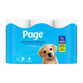 Page toiletpapier compleet schoon