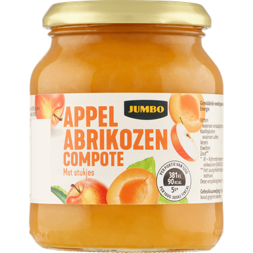 Jumbo Appel Abrikozen Compote met Stukjes 360 g