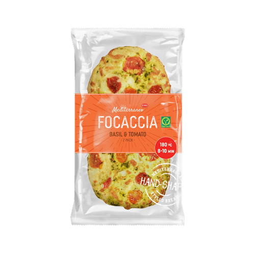 Boboli Duo focaccia basillicum & tomaat