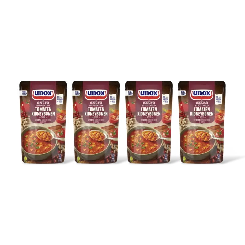 Unox Unox Tomaat kidneybonensoep 4-pack