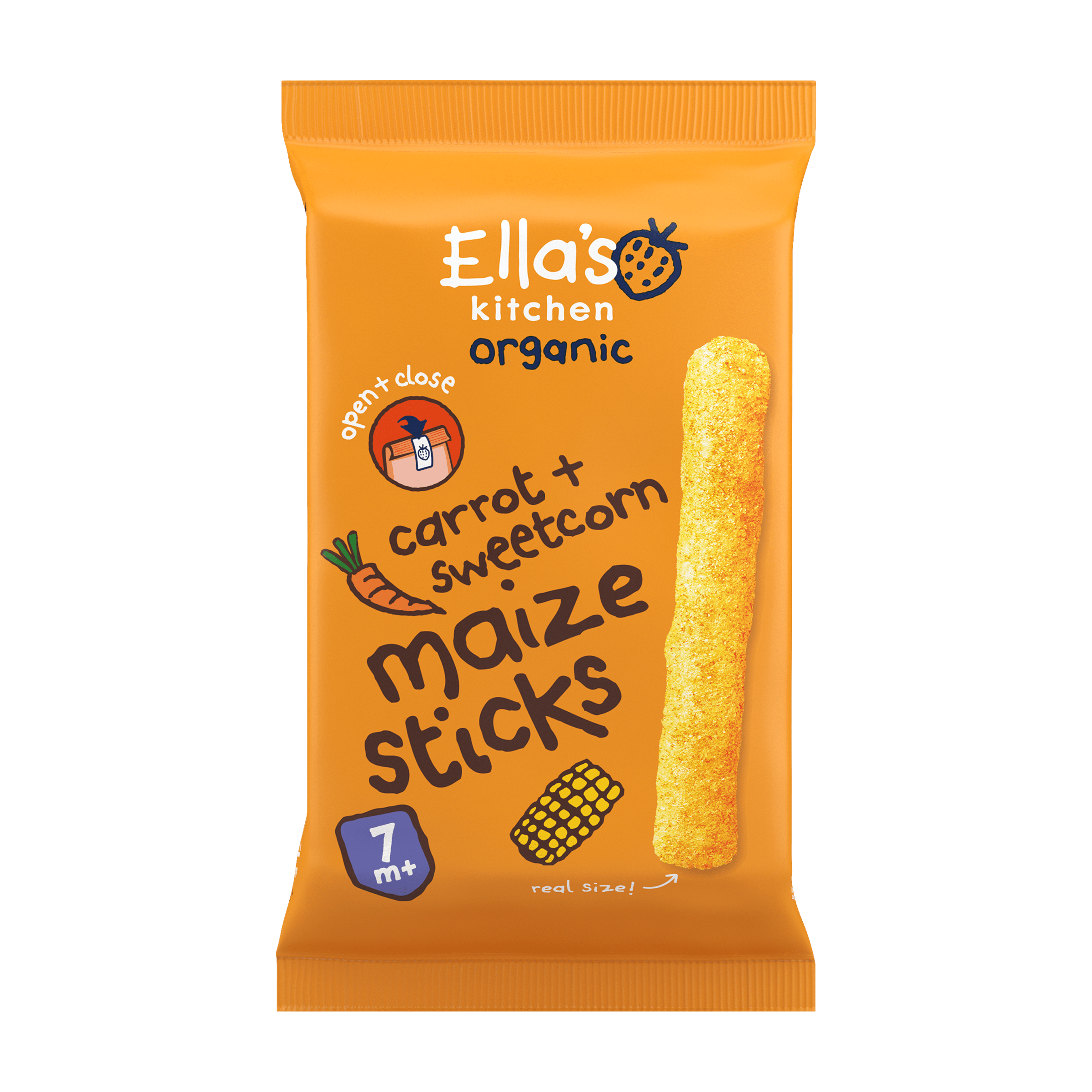 Ella's Kitchen Maize sticks wortel + maïs 7m+