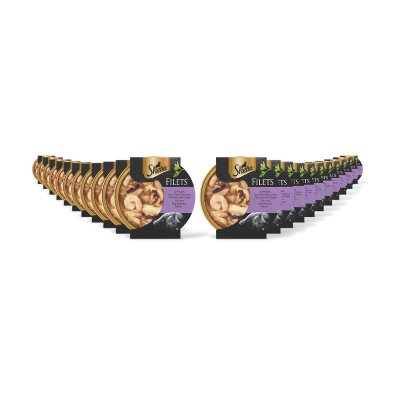 Sheba Filets kip met garnalen en zeevis 22-pck