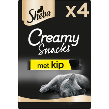 Sheba Creamy Snacks Kip Kattensnacks 4 Stuks