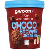 g'woon ijsbeker choco brownie
