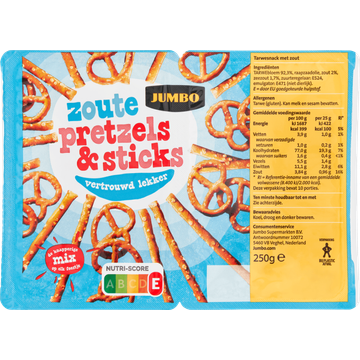 Jumbo Zoute Pretzels & Sticks 250 g