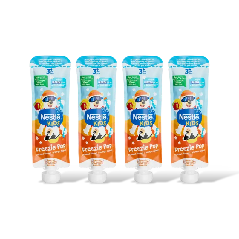 Nestlé Kids freezie pop mango appel 3+ jaar 4pk