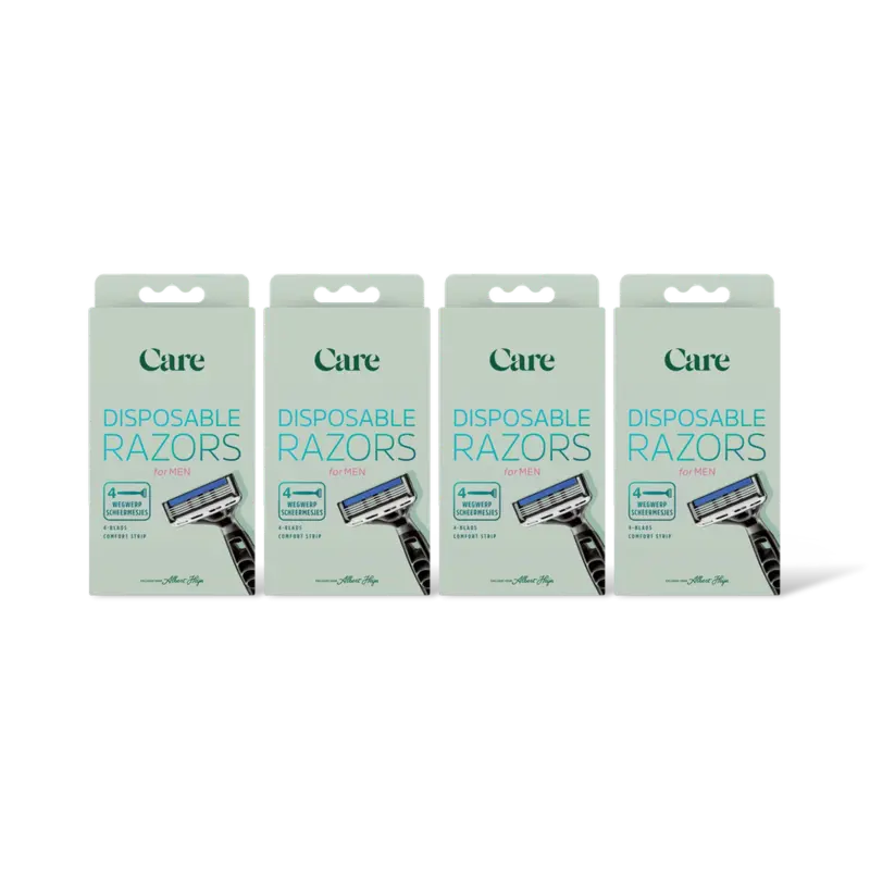 Care Disposable razors for men 4-pack