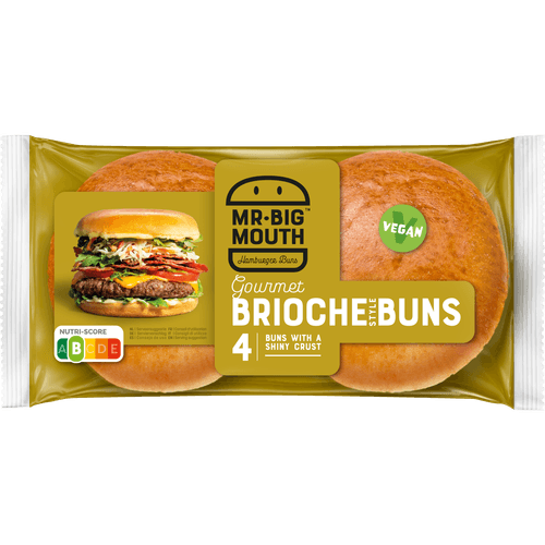 Mr. Big Mouth Hamburger bun brioche