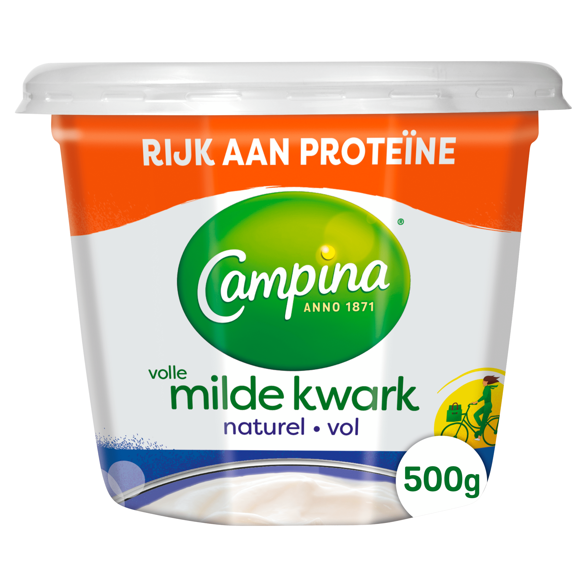 Campina Volle milde kwark naturel