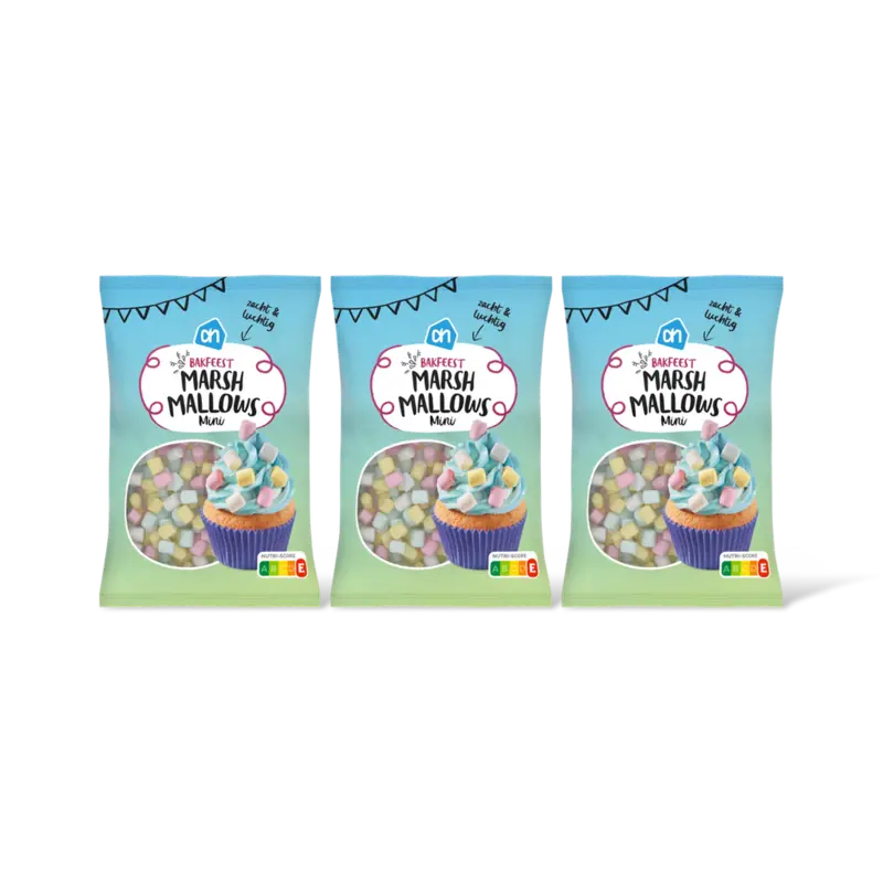 AH Bakfeest marshmallows mini 3-pack